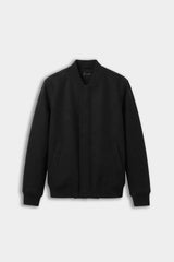 GIUBBOTTO BOMBER IN PANNO NERO