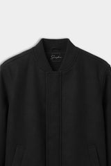 GIUBBOTTO BOMBER IN PANNO NERO