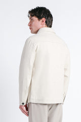 OVERSHIRT TINTA UNITA BEIGE CHIARO