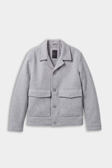 GIUBBOTTO IN PANNO COLLO CAMICIA GRIGIO