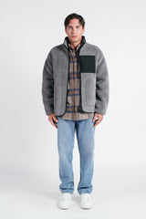 GIUBBOTTO CON PELLICCIOTTO GRIGIO