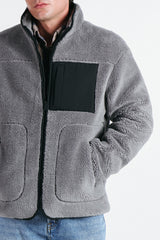 GIUBBOTTO CON PELLICCIOTTO GRIGIO