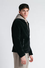 GIUBBOTTO CON PELLICCIOTTO NERO