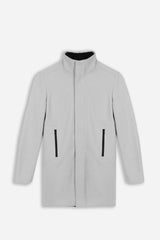 CAPPOTTO COLLO IN PIEDI GRIGIO CHIARO