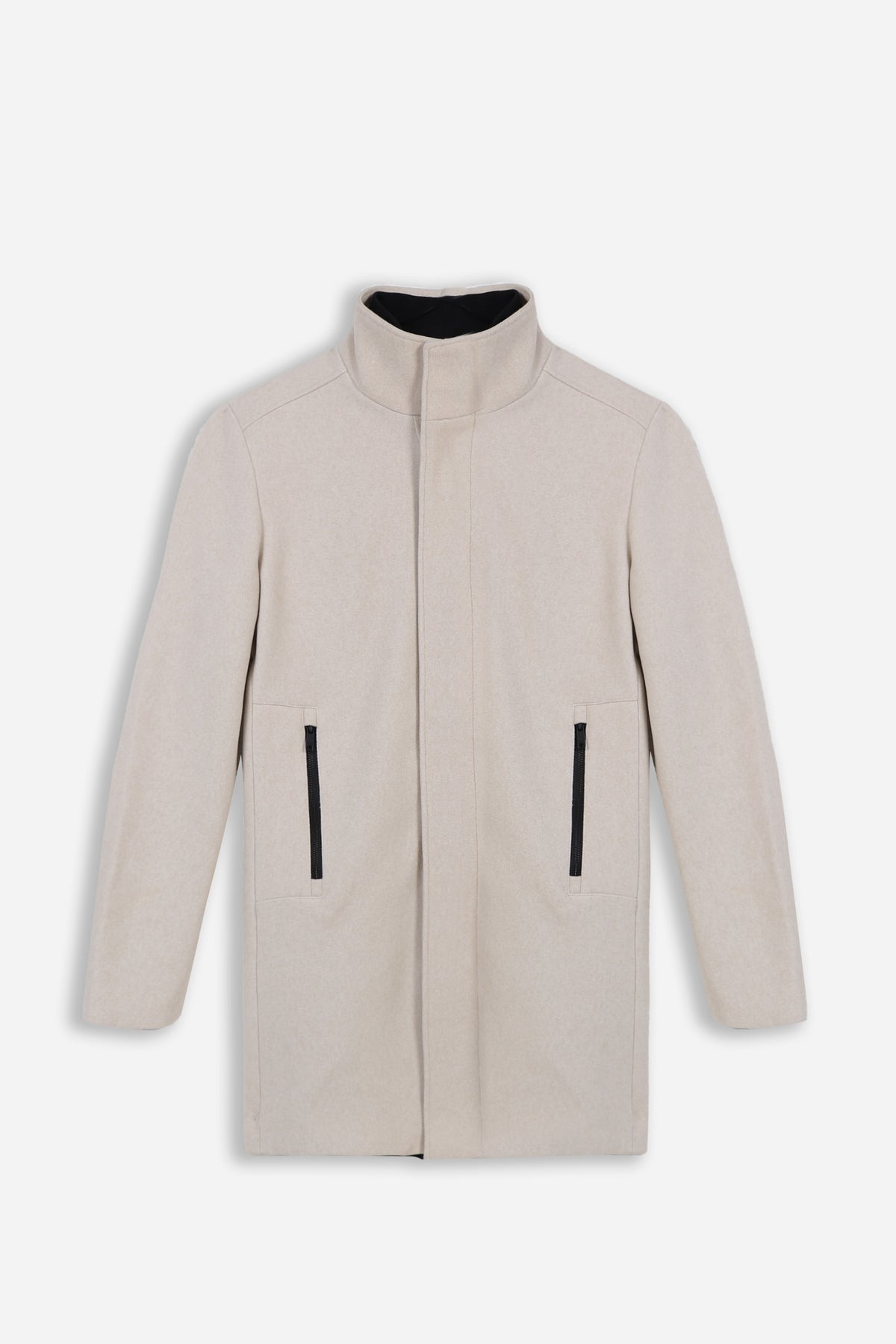 CAPPOTTO COLLO IN PIEDI BEIGE CHIARO