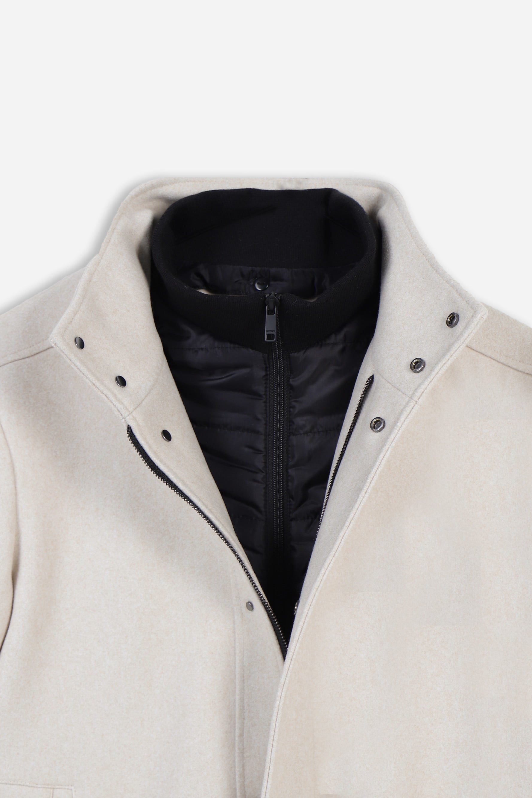CAPPOTTO COLLO IN PIEDI BEIGE CHIARO