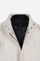CAPPOTTO COLLO IN PIEDI BEIGE CHIARO