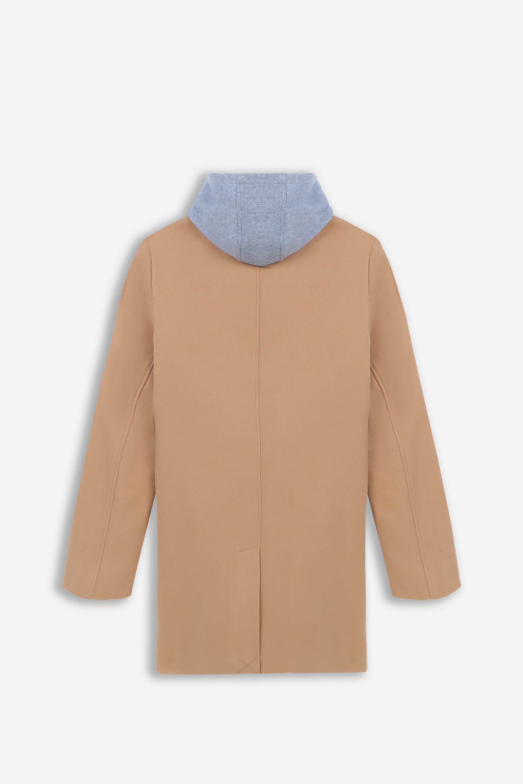 CAPPOTTO BARONETTO CON CAPPUCCIO IN FELPA CAMMELLO - Sonnybono