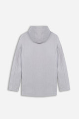 CAPPOTTO CON CAPPUCCIO GRIGIO CHIARO - Sonnybono