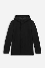 CAPPOTTO CON CAPPUCCIO NERO - Sonnybono