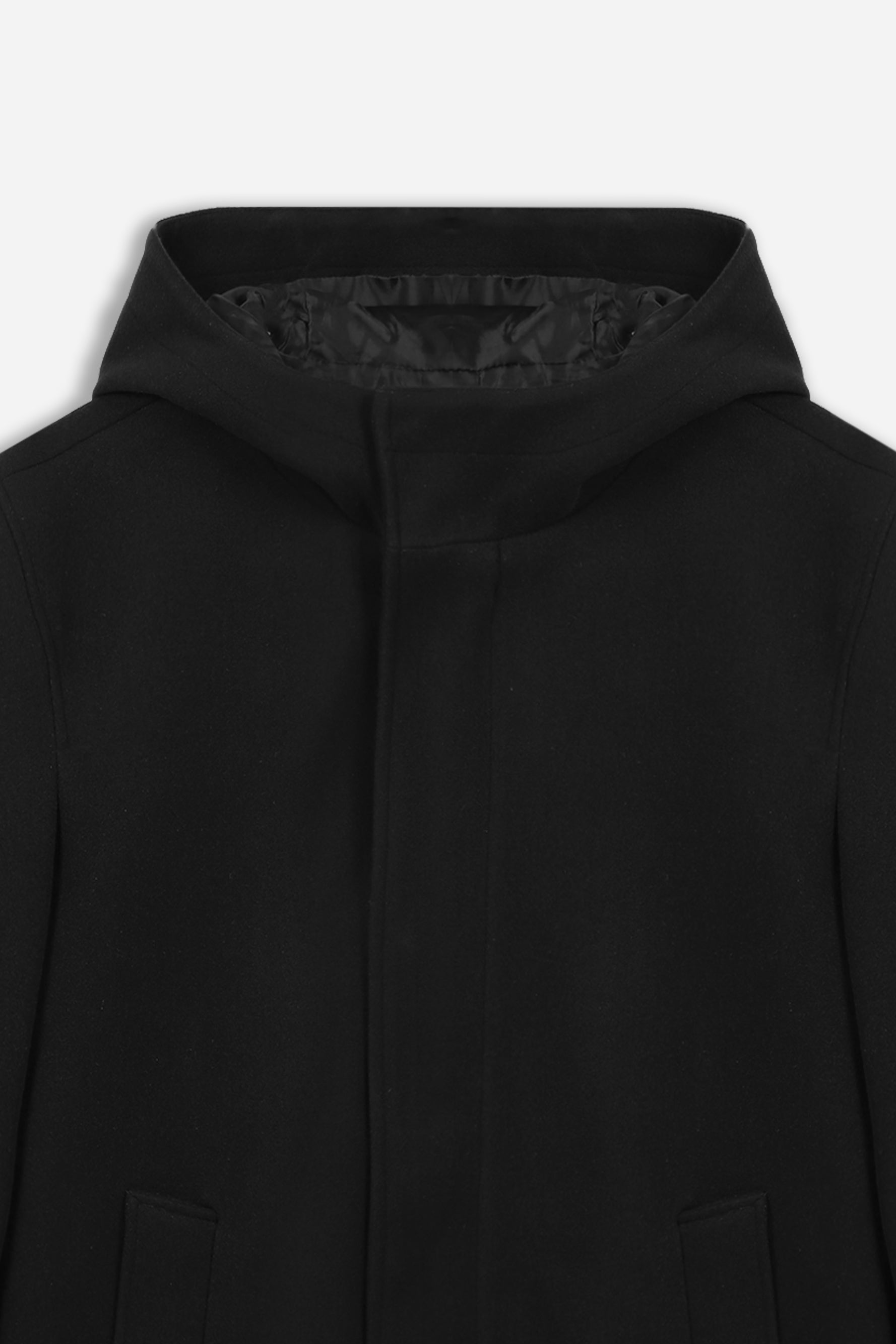 CAPPOTTO CON CAPPUCCIO NERO - Sonnybono