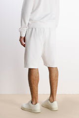 BERMUDA IN FELPA BASIC BIANCO