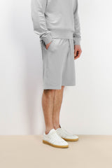BERMUDA IN FELPA BASIC GRIGIO GHIACCIO