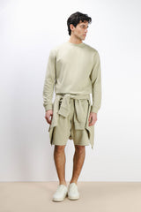 BERMUDA IN FELPA BASIC KAKI