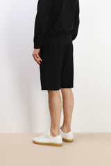 BERMUDA IN FELPA BASIC NERO