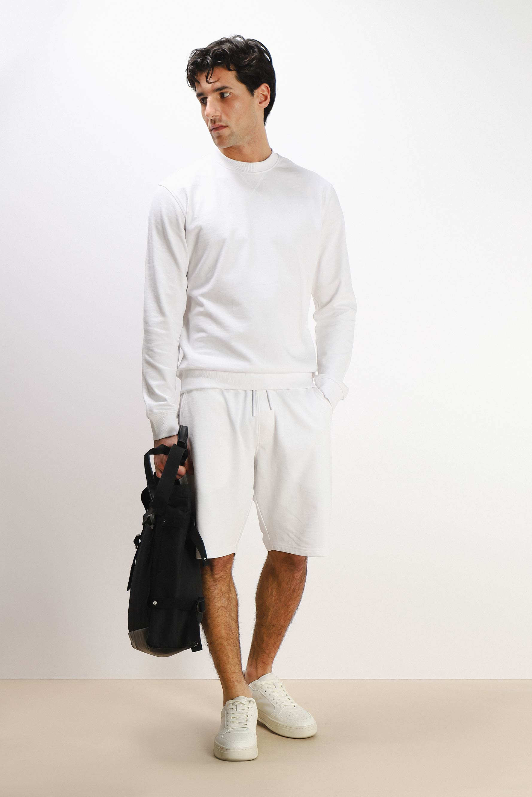 FELPA GIROCOLLO BASIC BIANCO