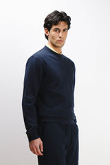 FELPA GIROCOLLO BASIC BLEU