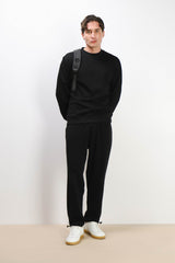 FELPA GIROCOLLO BASIC NERO