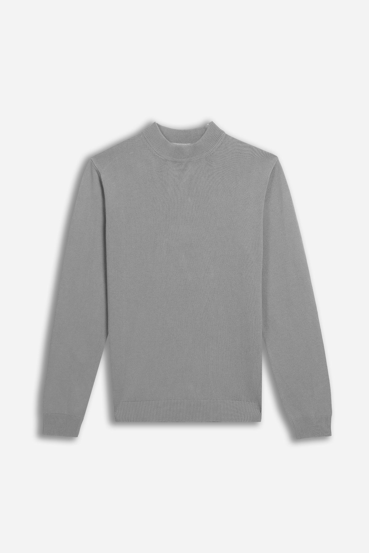 MAGLIA LUPETTO BASIC GRIGIO CHIARO