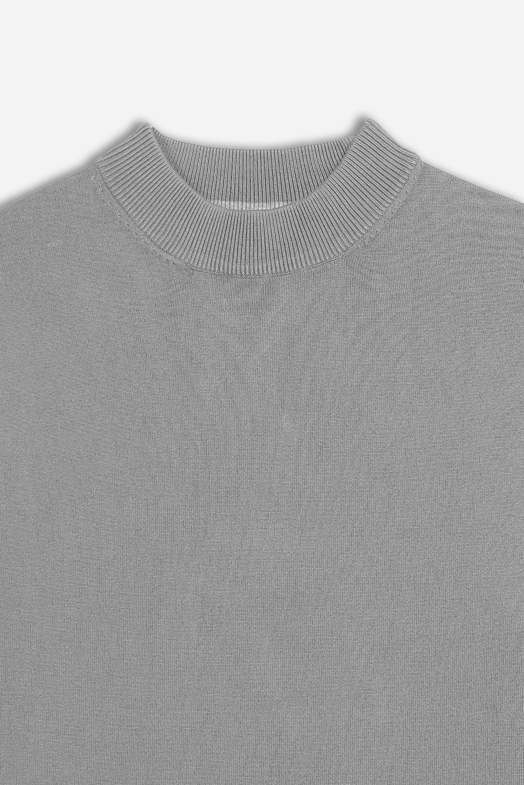 MAGLIA LUPETTO BASIC GRIGIO CHIARO