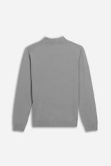 MAGLIA LUPETTO BASIC GRIGIO CHIARO