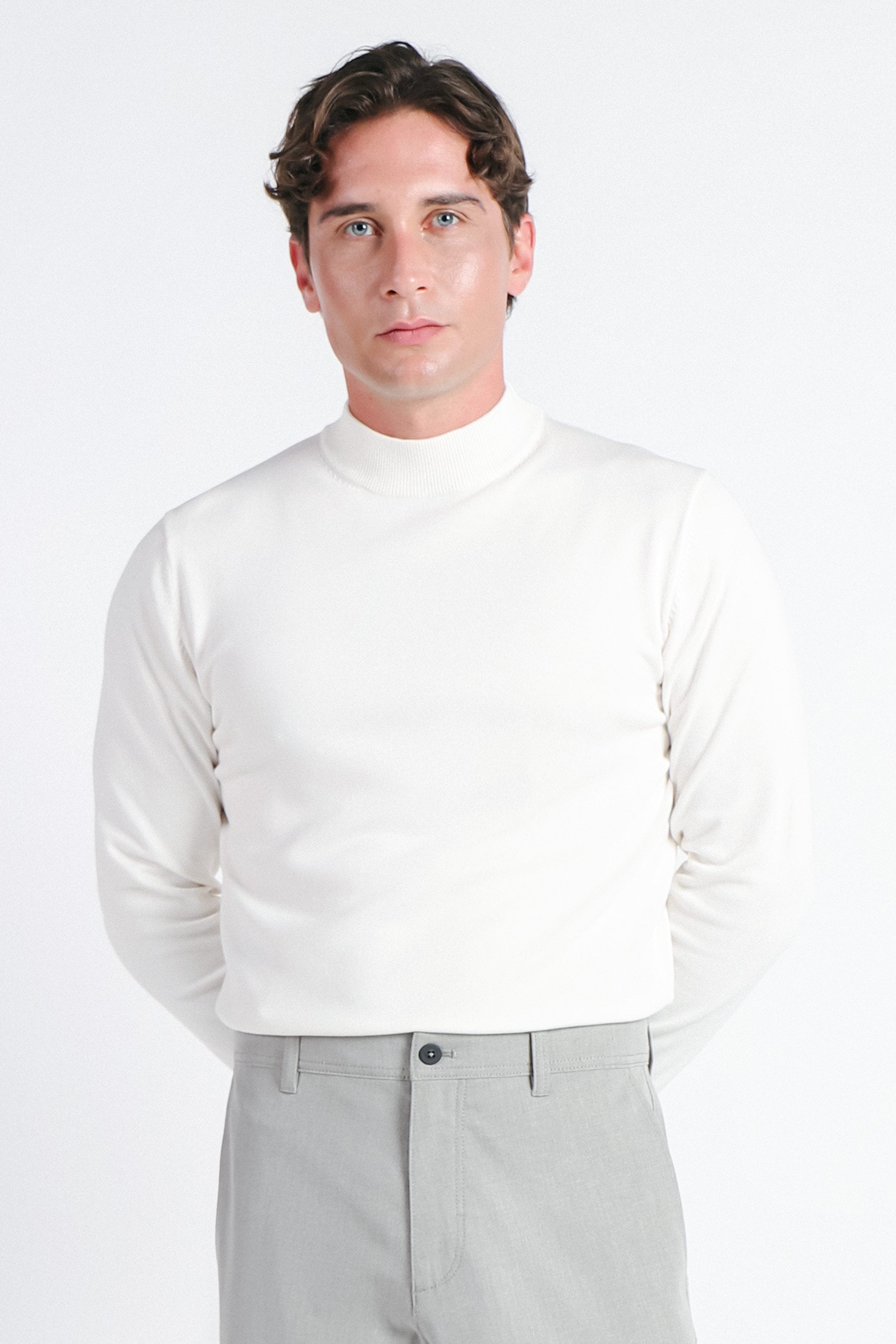 MAGLIA LUPETTO BASIC PANNA