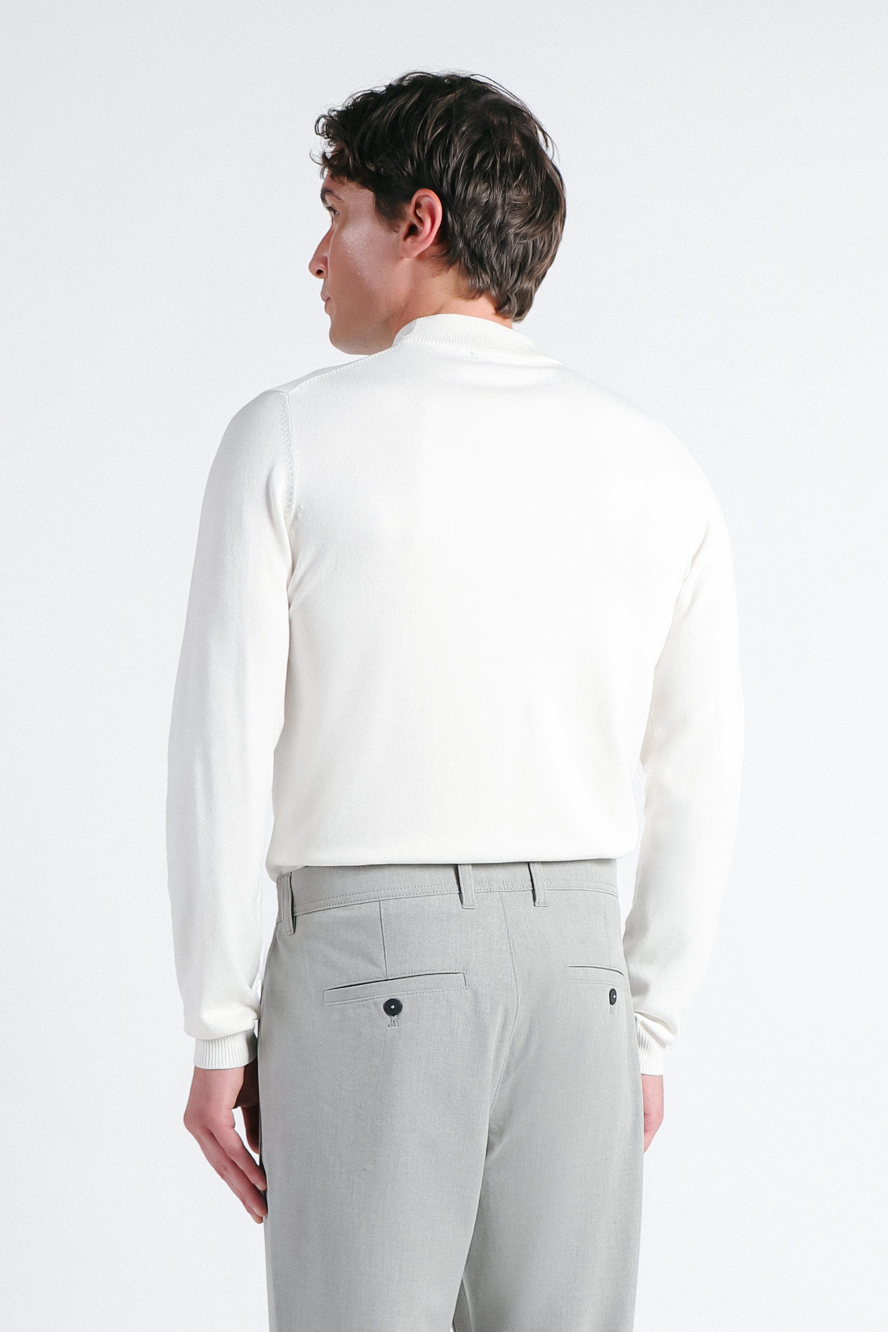MAGLIA LUPETTO BASIC PANNA