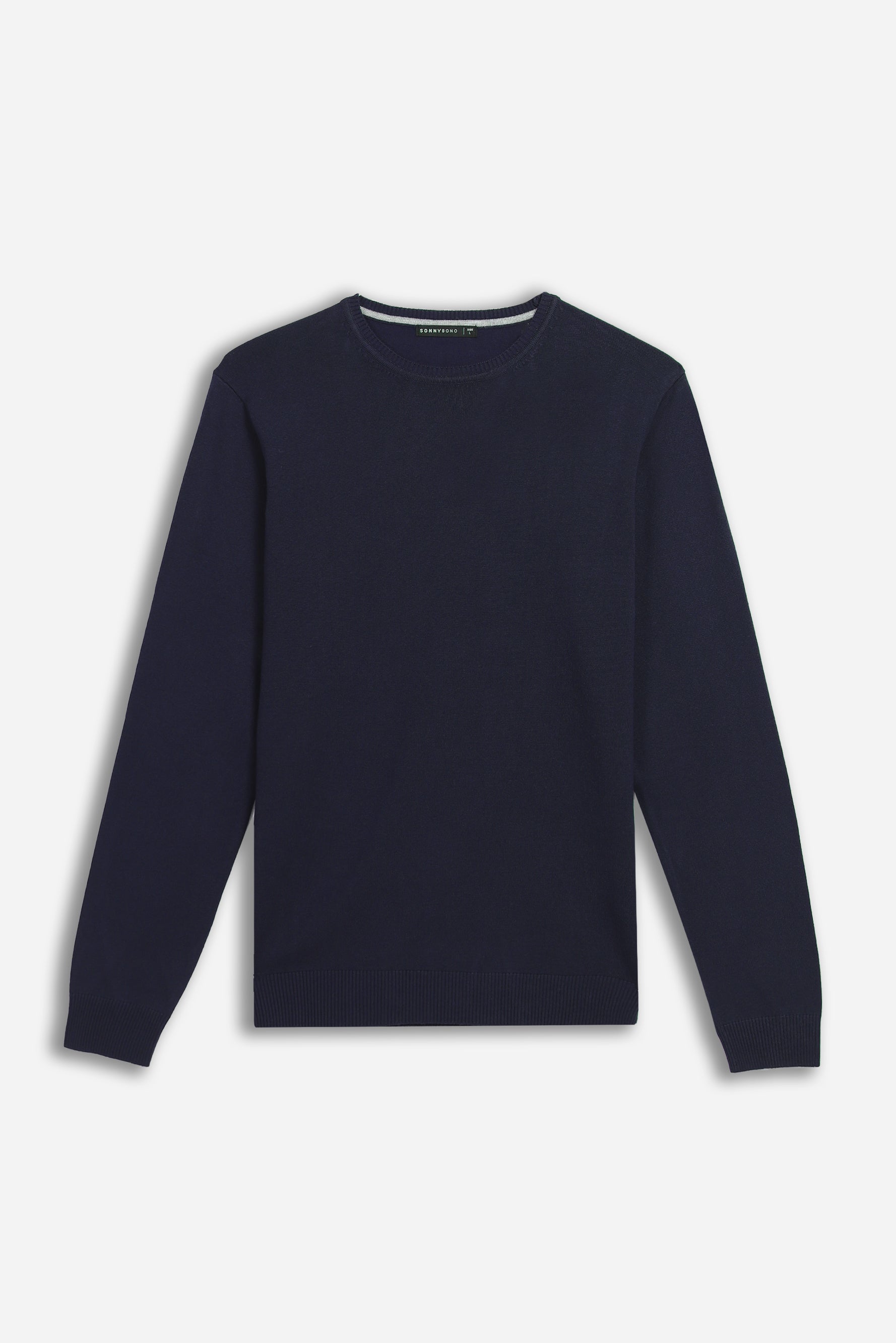 MAGLIA GIROCOLLO IN VISCOSA NYLON BLEU