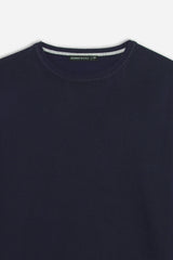 MAGLIA GIROCOLLO BASIC BLEU - Sonnybono