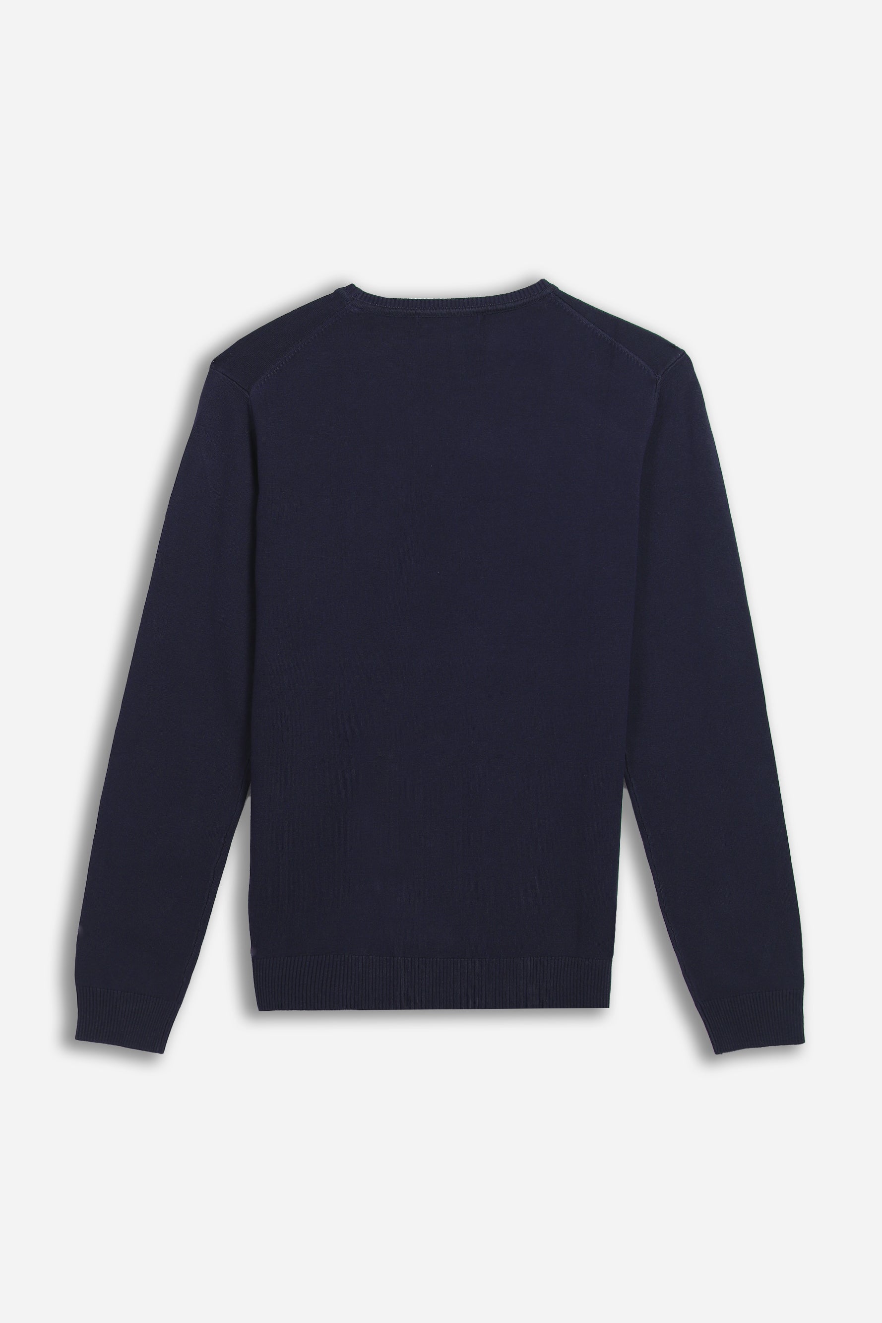 MAGLIA GIROCOLLO IN VISCOSA NYLON BLEU