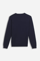 MAGLIA GIROCOLLO BASIC BLEU - Sonnybono