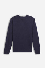 MAGLIA GIROCOLLO IN VISCOSA NYLON M-DENIM