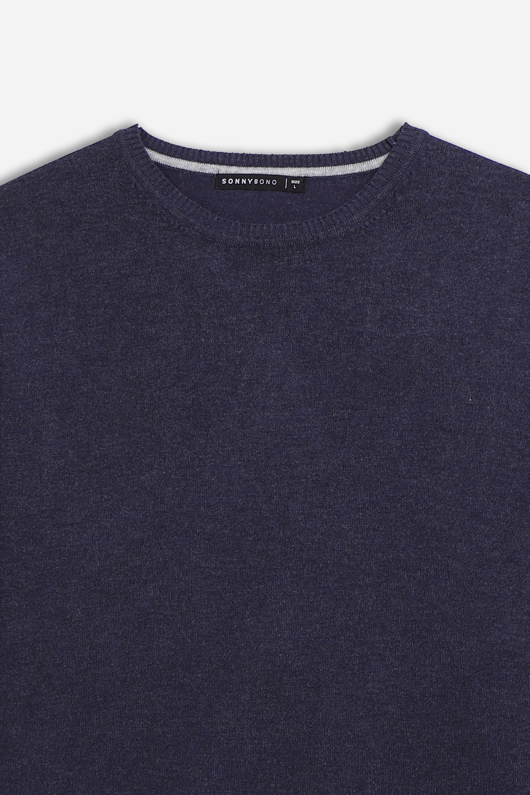 MAGLIA GIROCOLLO IN VISCOSA NYLON M-DENIM