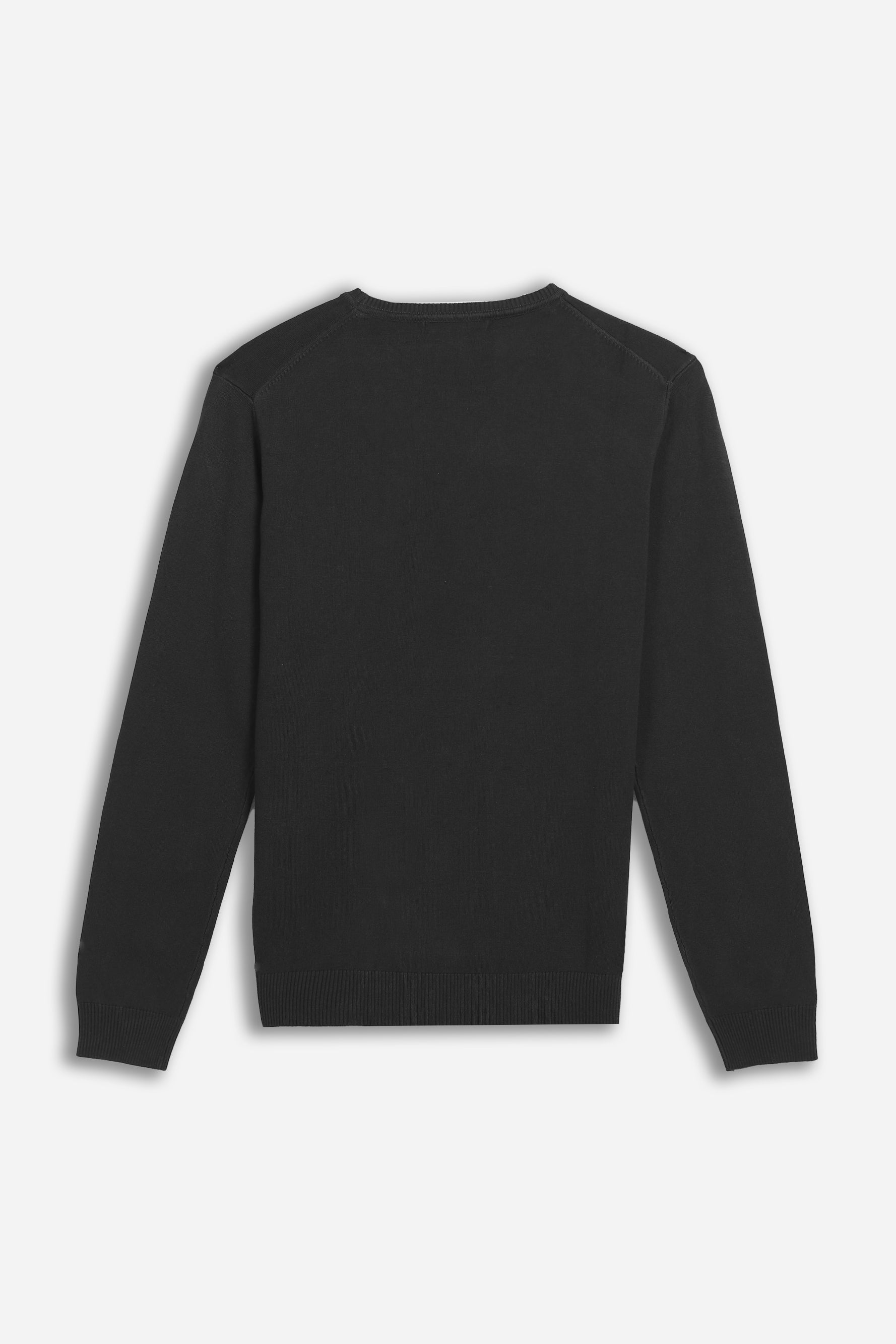 MAGLIA GIROCOLLO IN VISCOSA NYLON NERO