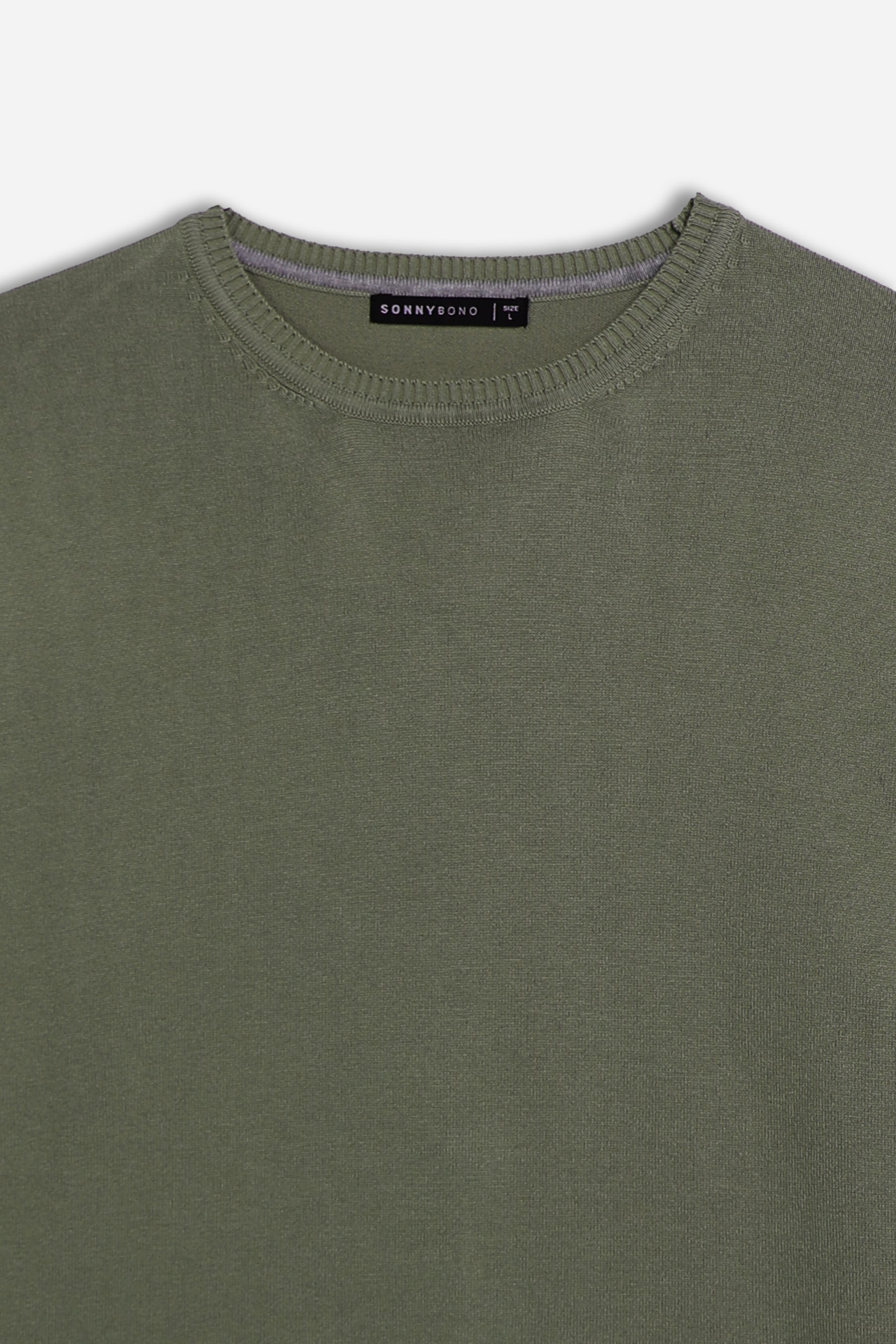 MAGLIA GIROCOLLO IN VISCOSA NYLON SALVIA