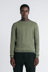 MAGLIA GIROCOLLO IN VISCOSA NYLON SALVIA
