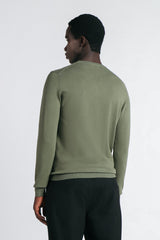 MAGLIA GIROCOLLO IN VISCOSA NYLON SALVIA