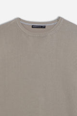 MAGLIA GIROCOLLO IN VISCOSA NYLON TORTORA