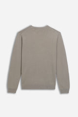MAGLIA GIROCOLLO IN VISCOSA NYLON TORTORA