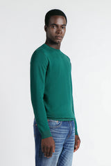 MAGLIA GIROCOLLO IN VISCOSA NYLON VERDONE