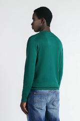 MAGLIA GIROCOLLO IN VISCOSA NYLON VERDONE