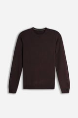 MAGLIA GIROCOLLO BASIC MORO