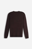 MAGLIA GIROCOLLO BASIC MORO