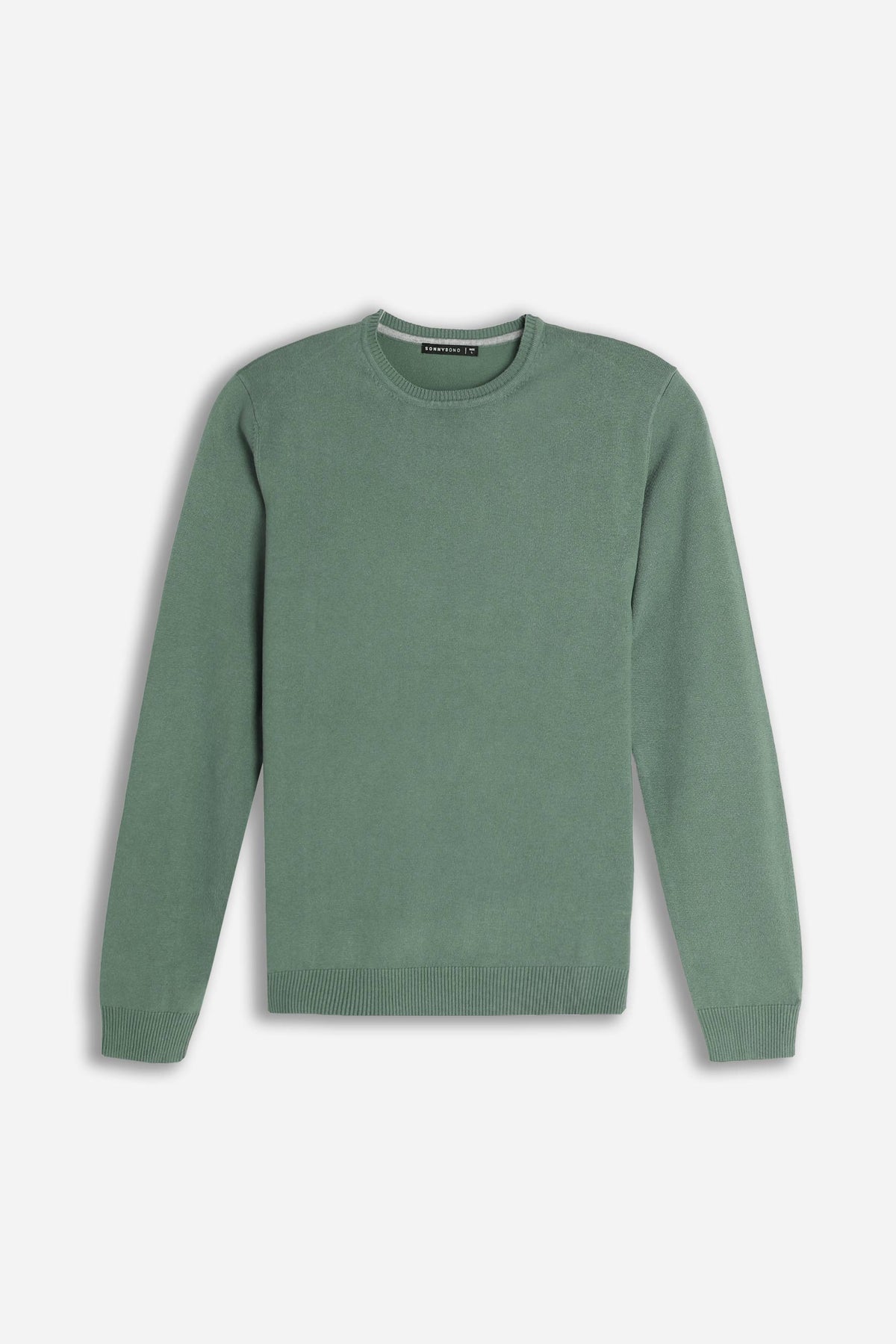 MAGLIA GIROCOLLO BASIC SALVIA