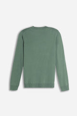 MAGLIA GIROCOLLO BASIC SALVIA