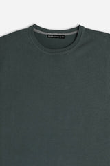 MAGLIA GIROCOLLO BASIC VERDE BOSCO