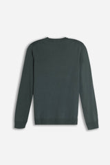 MAGLIA GIROCOLLO BASIC VERDE BOSCO