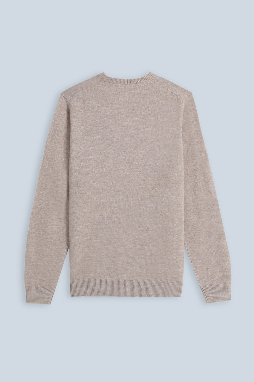 MAGLIA GIROCOLLO CASHMERE LIKE M-BEIGE