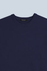 MAGLIA GIROCOLLO CASHMERE LIKE BLEU