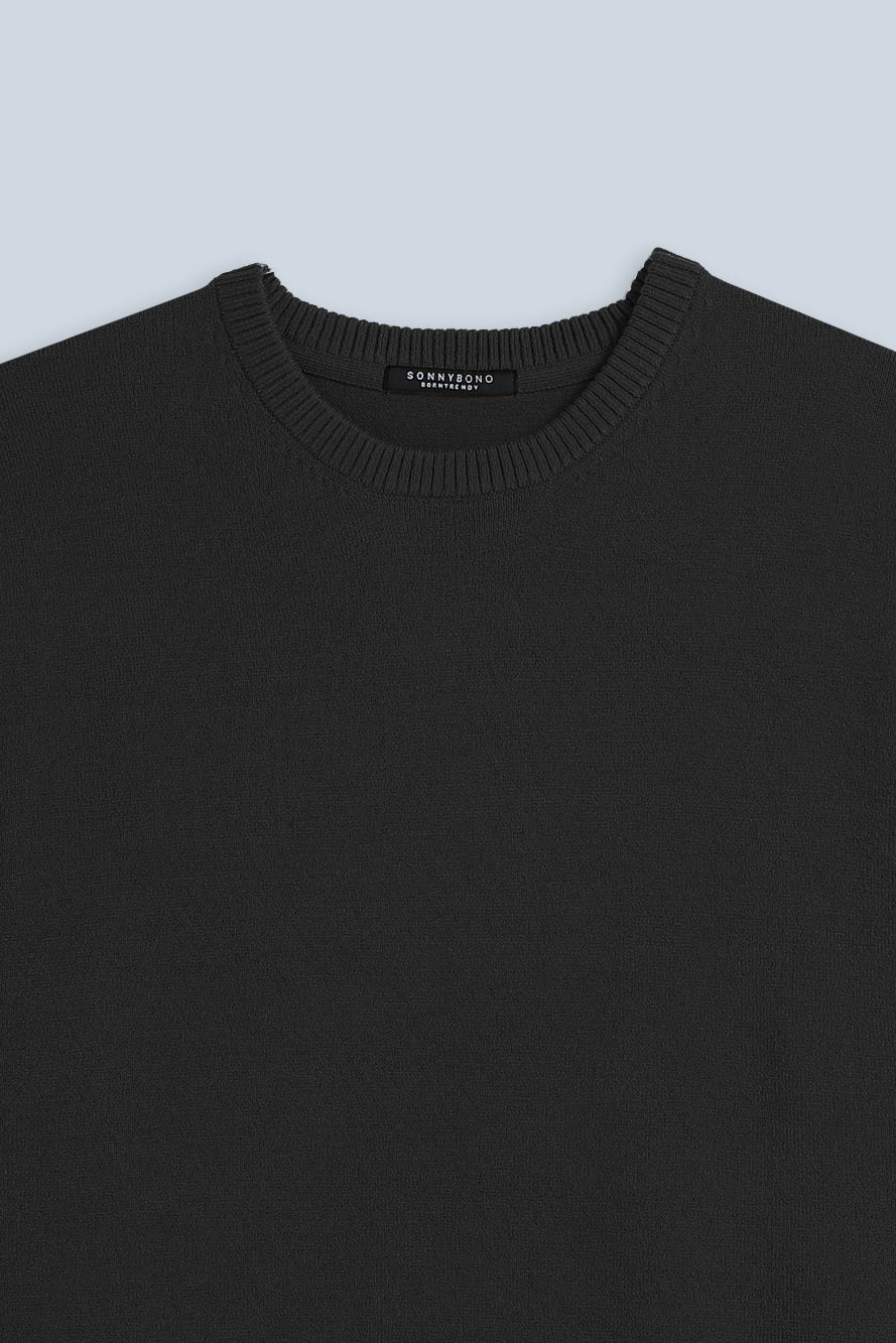 MAGLIA GIROCOLLO CASHMERE LIKE NERO